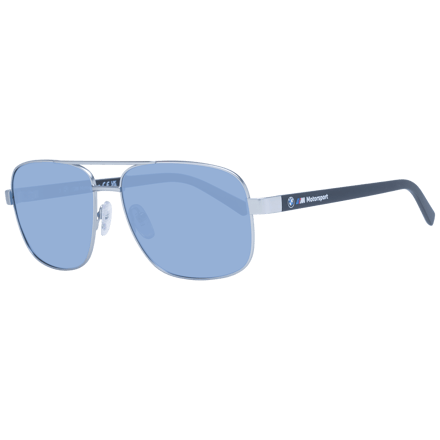 BMW Rechthoek Mens Matte Licht Palladium Blauw Gepolariseerd BS0039