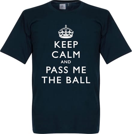Keep Calm And Pass Me The Ball T-Shirt - L