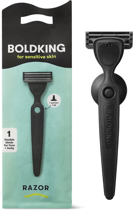 Boldking Scheermes met scheermesjes Sensitive - Scheerset mannen & Vrouwen - Gevoelige Huid - Heren & Dames - Razor Blade Mannen