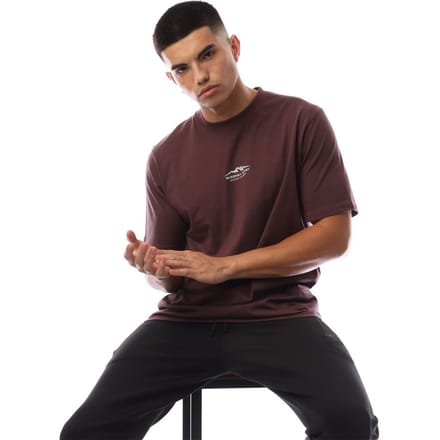 Marshall Artist Heren T-shirt met berglogo, normale pasvorm (Afb.)