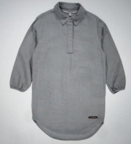 Moscow Lange Blouse - Off White/ Faded Indigo - Maat 164