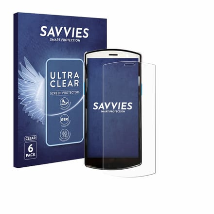 Savvies - Screenprotector voor Unitech EA510 - Folie Beschermfolie transparant 6 Stuks