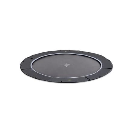 EXIT Dynamic Sporttrampoline ø366cm - Groundlevel - groundlevel Trampoline - Rond - Voor Kinderen - Zwart