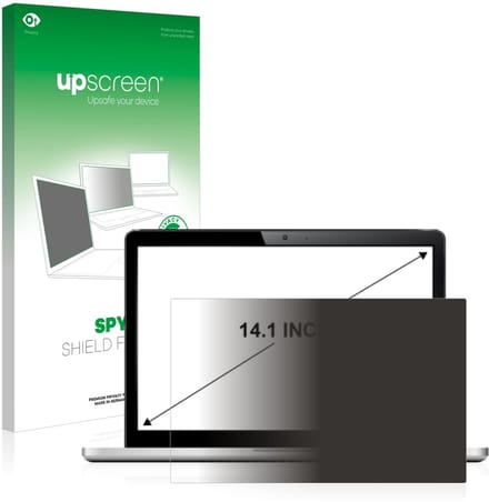 upscreen - privacyscherm voor Laptops mit 14.1 inch Schermen [305 mm x 190 mm, 16:10] - privacy filter screenfilter Blauwlichtfilter