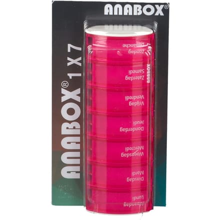 Anabox Pillendoos Week Roze 1 Overige