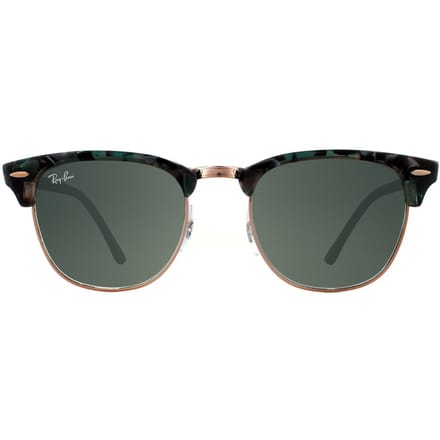 Ray-Ban Zonnebril Clubmaster 3016 125571 Spotted Grijs Groen Donker Grijs Verloop