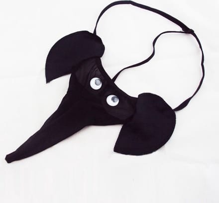 Heble® - "Onze Olifanten-String voor Mannen - Onesize, Zwart"