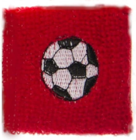 Zweetbandje Voetbal - Rood - Cadeautje onder de 5 euro