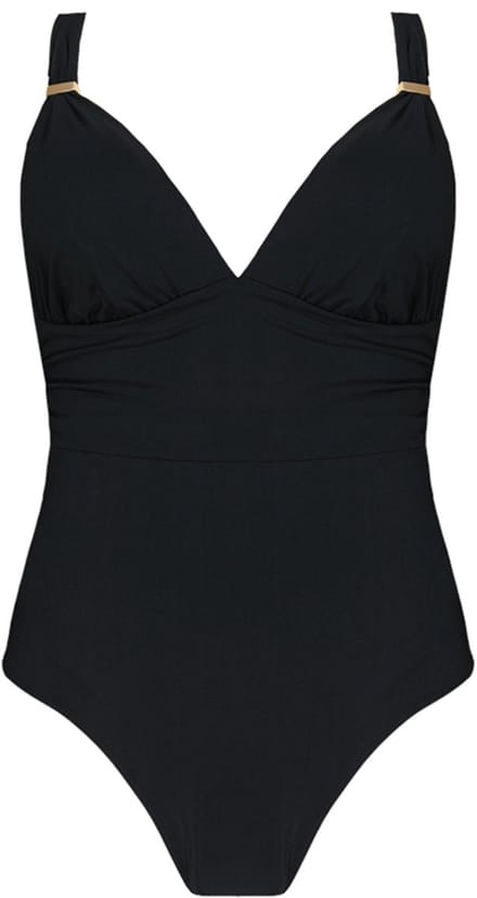 Badpak Barts Women Solid Plunge Shaping One Piece Black-Maat 44