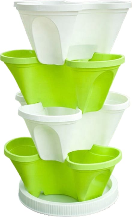 Trio plantenpot - stapelbaar - inclusief bodem - 3 niveaus