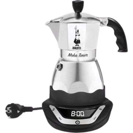 Bialetti Easy Timer Moka espressomaker - Percolator - 6 kops - Elektrisch - Aluminium
