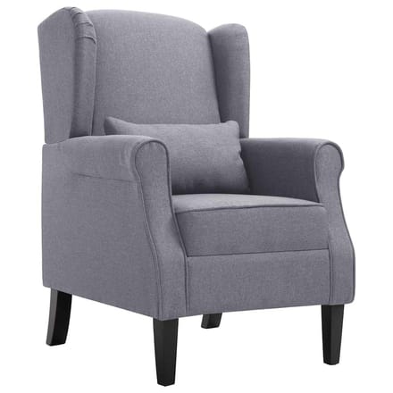vidaXL - Fauteuil - stof - donkergrijs