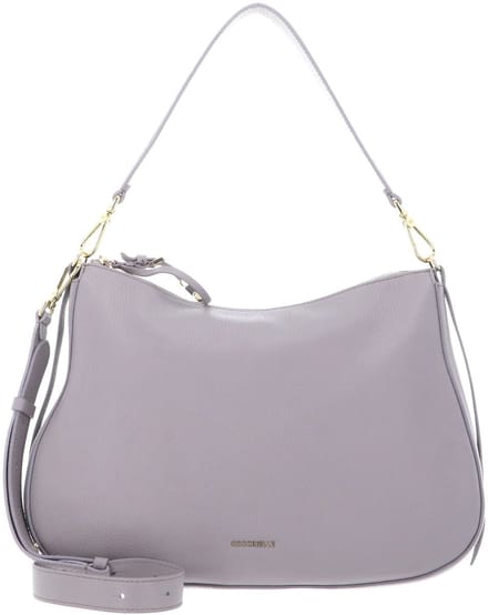 COCCINELLE Leren schoudertas Nory Handbag Grained Leather Oyster mauve