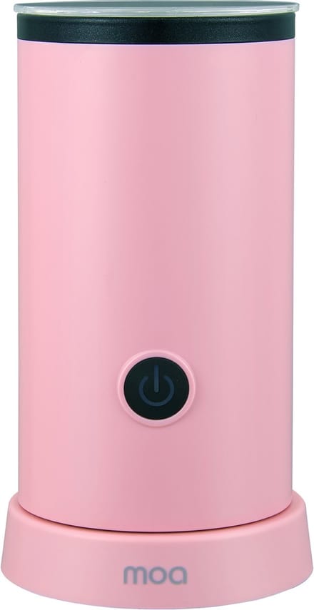 MOA Elektrische Melkopschuimer - 2-in-1 - Handige Melkschuimer - 240 ML - Voor Cappuccino - Melkklopper - Roze