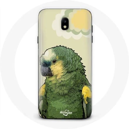 Coque Samsung Galaxy J3 2017 Amazone Perroquets Vert