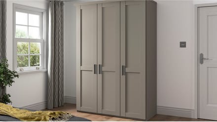 B Bright Draaideurkast Chateau - 150 x 216 x 58 cm - kiezelgrijs