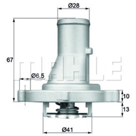 Thermostaat, koelvloeistof MAHLE TI 68 87D