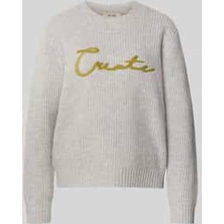 Gebreide pullover met ronde hals, model 'Brynna'