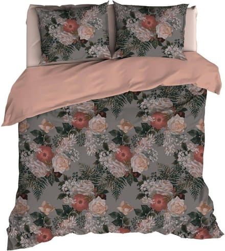 Satin d'Or Celia - Dekbedovertrek - Eenpersoons - 140x200/220 cm - Rose