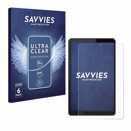 Savvies - Screenprotector voor Lenovo Tab M8 - Folie Beschermfolie transparant 6 Stuks