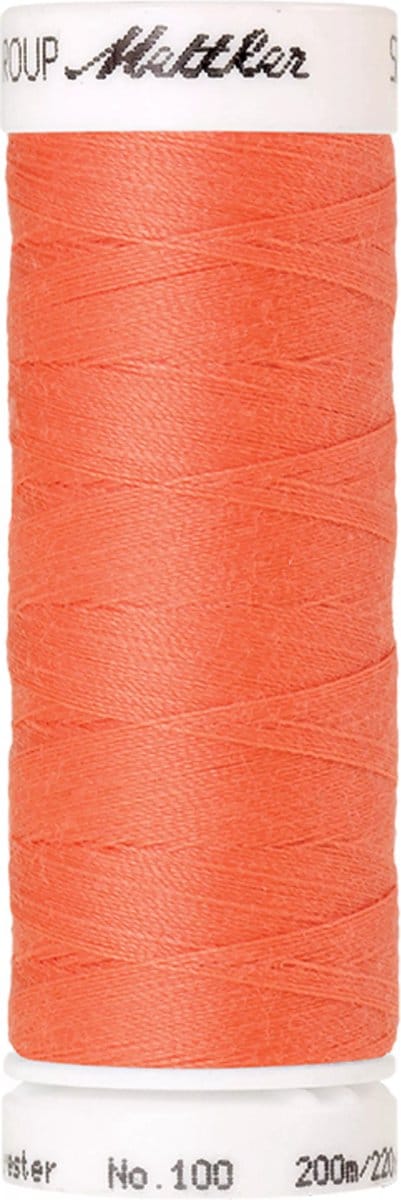 Amann Mettler Seralon Naaigaren – Salmon (0135) – 200 m – No. 100 – 100% Polyester – Per Stuk