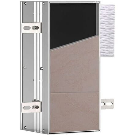 Emco asis Module Plus WC module - concealed model 15.4 x 33.2 cm, door hinge left 975611002