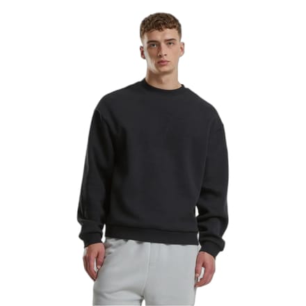 Urban Classics Sweatshirts - Fluffy Crewneck - S tot 5XL - voor Mannen - zwart