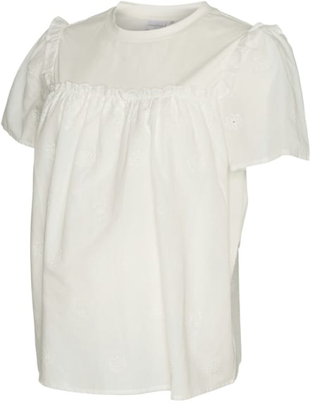 Mama Licious Blouse Regular fit O-hals Pofmouwen Top