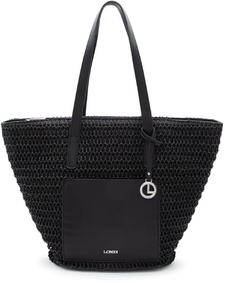 L.CREDI shopper schoudertas Ramina Shopper Black zwart