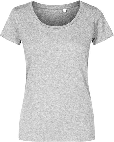 Promodoro Women´s Deep Scoop T-Shirt XO1545 - Heather Grey - S