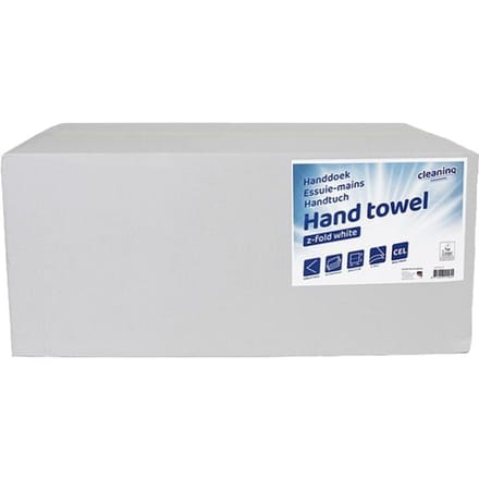 Papieren handdoeken 2-laags wit 20x 160 bladen