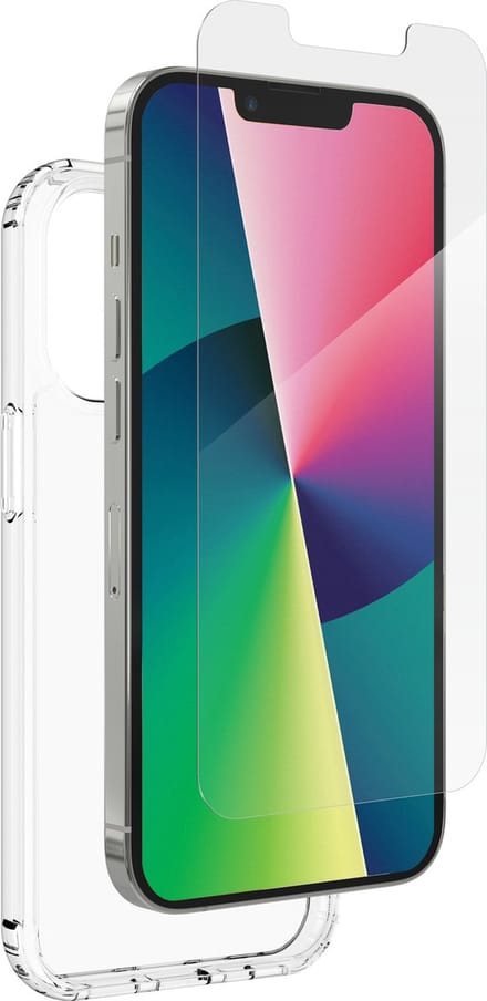 ZAGG Defence Bundle Pack Back Cover + Screenprotector voor Apple iPhone 13 Pro (6.1") - Clear