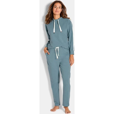 Huispak met sierbies - grijsgroen / gemêl. - Gr. 54 van Goldner Fashion