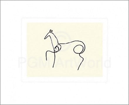 Kunstdruk Pablo Picasso - Le Cheval 50x60cm