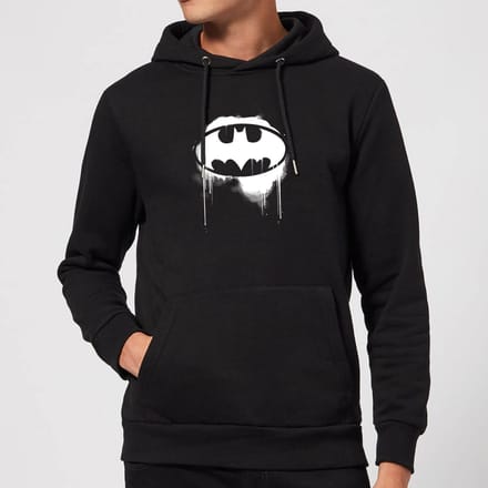 Justice League Graffiti Batman Hoodie - Black - XXL