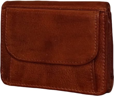 Bear Design Nana Leren Overslagportemonnee - Cognac