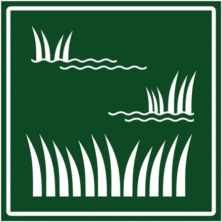 Wetlands bord | gecoat dibond materiaal | 30 x 30 cm