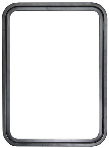 Serviceluik 650x900mm zwart - links, met paneel pm