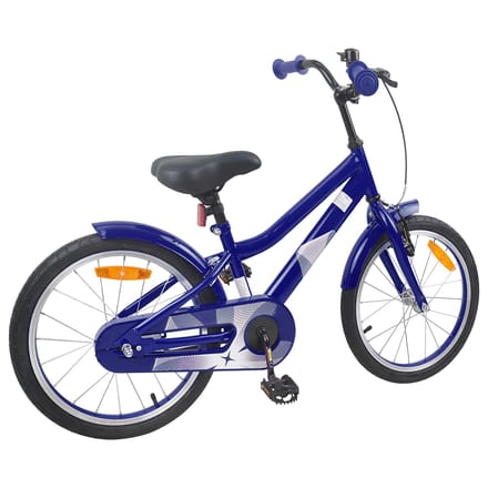 vidaXL - Kinderfiets - 18 - Inch - voor - 5-7 - jaar - oud - Donkerblauw