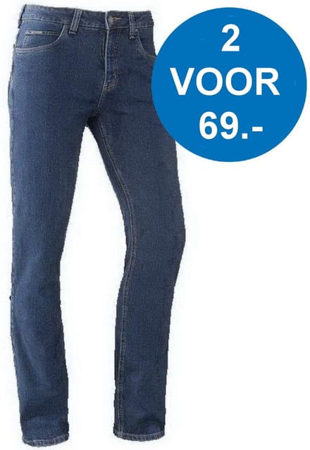 Brams Paris - Heren Jeans - Lengte 34 - Stretch - Danny - Denim