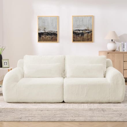 Luxe Frameloze Cloud 2-Zits Sofa - Beige - 208x101x81 cm - Arqam