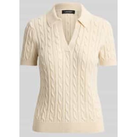 regular fit poloshirt van geweven katoenmix