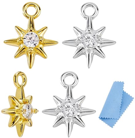 Dailygoods - Sterling Zilver Ster Bedels voor Sieraden Maken