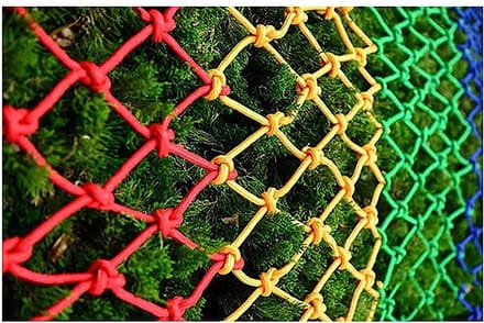 Klimnet voor Kinderen - Speelnet Valnet - Buiten Spelen - Multi-strand Weving - 1 x 2 meter - Multicolor