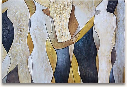 Handgeschilderd schilderij Olieverf op Canvas - People