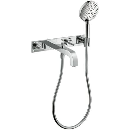 AXOR Citterio ready set 3-hole wall mixer for bath; lever handles