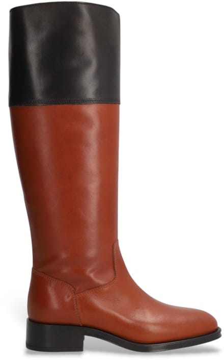 Alpe Couture leren laarzen bruin,