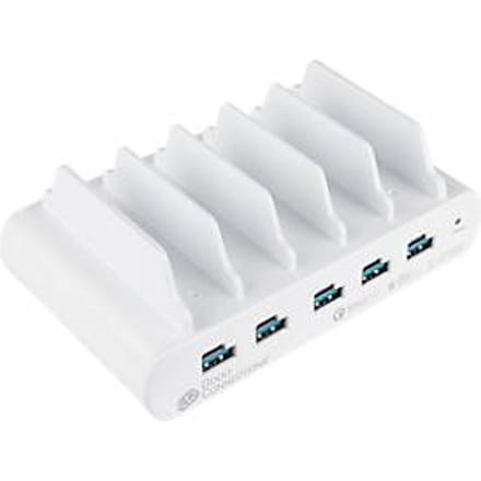 USB desktop snellaadstation Good Connections, 10-poorts met 5 x USB-C + 5 x USB-A, vermogen 110 W, wit
