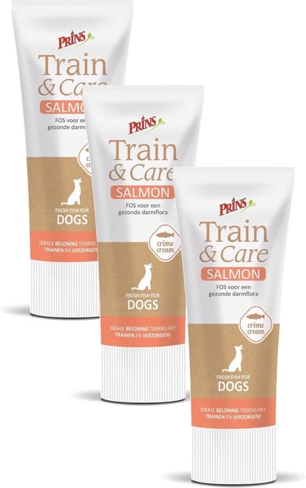 Prins Train & Care Dog Paté Zalm- Hondensnacks -3 x 75 g