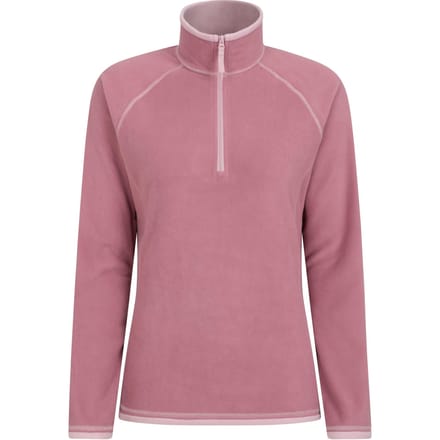 Mountain Warehouse Dames/Dames Montana Half Zip Fleece Top (Lichtroze)